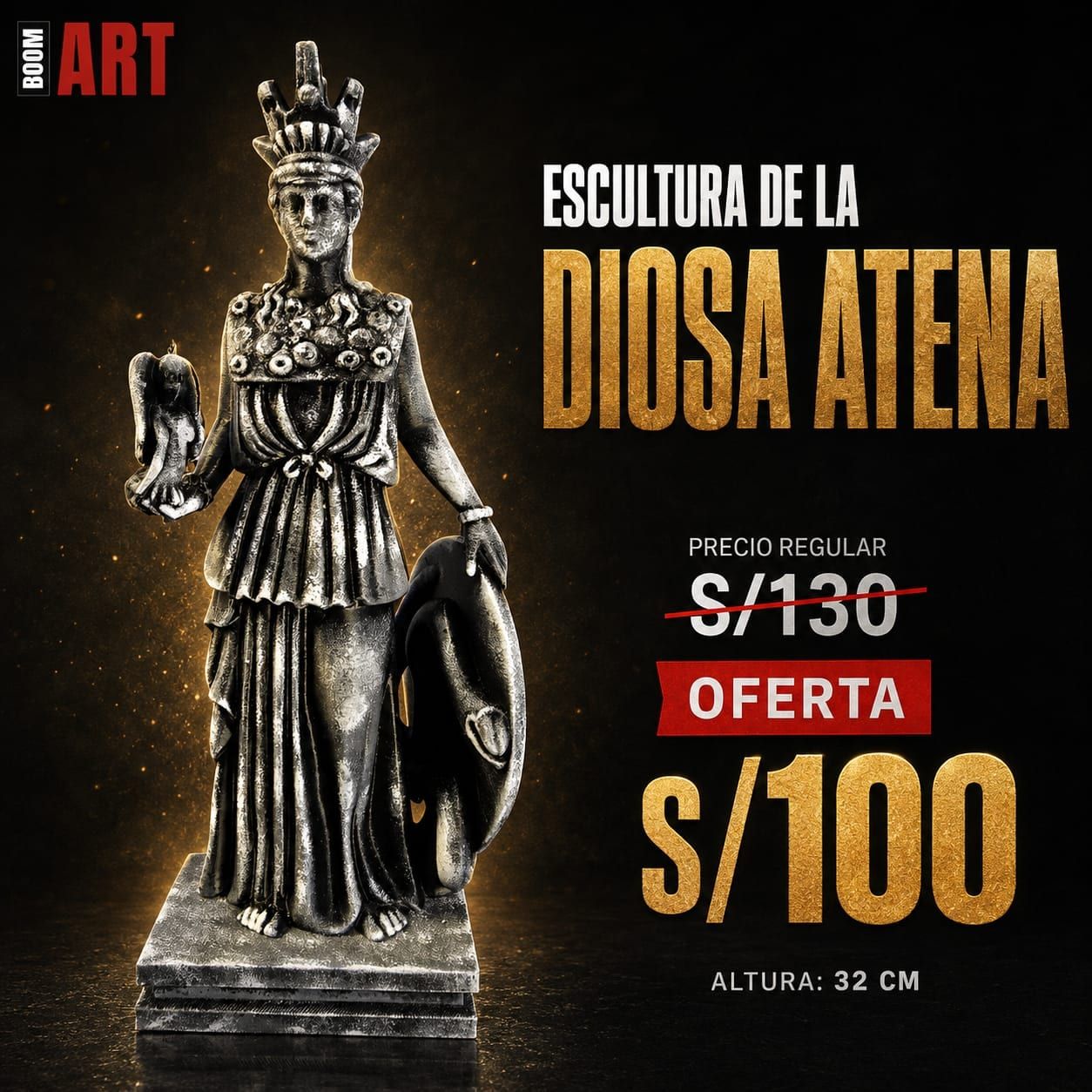 Escultura de la Diosa Atena · Saint Seiya