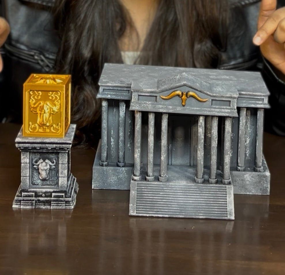 Colección Completa · 12 Templos + 12 Cajas de Pandora y Pedestales · Saint Seiya